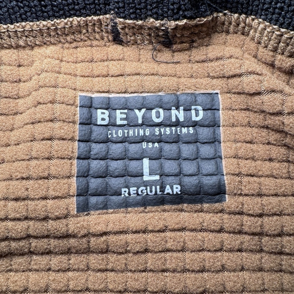 Beyond Clothing Base Layer Pants Mens L Large Brown Grid Thermal Tactical USA - Picture 2 of 9